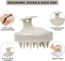 1PC Scalp Massage Brush Wheat Straw Hair Washing Tool Silicon Hair Brush