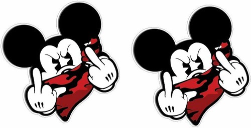 Mickey mouse middle finger - mickey,