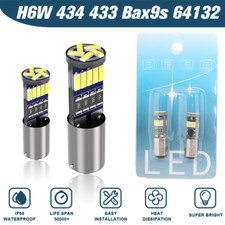2x H6W BA9S 433 434 Canbus LED