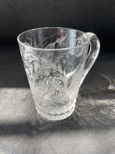 Antique crystal glass - antique, tankard