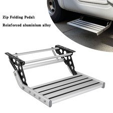 Aluminum Manual Pull Out Drop Down Folding Step Motorhome RV Campervan Caravan W