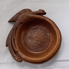 Vintage Syroco Ringneck Wood Ashtray, Bon Bon Dish. MCM Plastic Mid Century USA