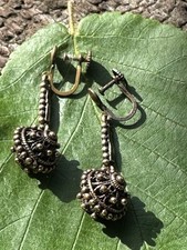 Sarpaneva bronze earrings - bronze,