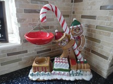 Yankee Candle Hanging Tart Burner (Gingerbread Man Candy Cane Train )