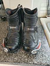 Environ Motorcycle Boots. Size 40  or 42. Worn Twice. Excellent Condition No Box