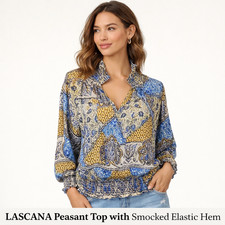 LASCANA Peasant Blouse Top
