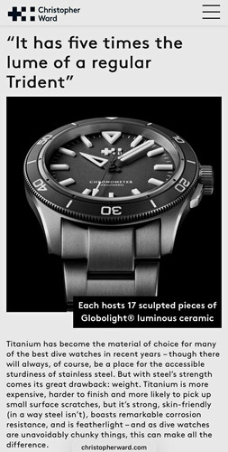 Christopher ward c60 trident - c60,