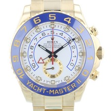 Rolex Yacht Master II 116688 44mm White Dial 18ct Yellow Gold 2012 Box & Papers