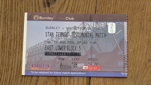 Ticket 2004 burnley - ticket, v