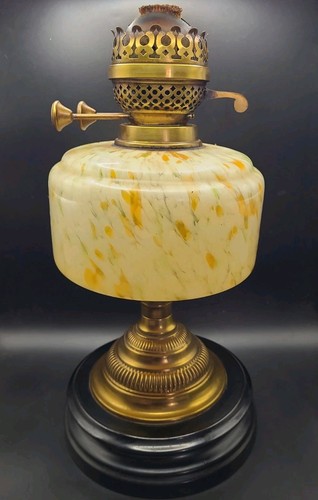 Antique table oil lamp - antique, on