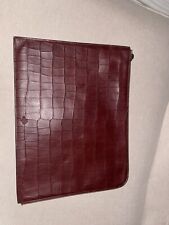 Mulberry Leather Oxblood Pouch Clutch Bag