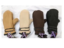 1xPair Ladies Fleece Mittens