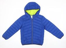 M&S Boys Blue Ikat Puffer Jacket Size 9-10 Years
