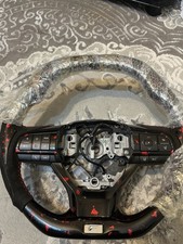 Real Carbon Fiber Perforated Leather Steering Wheel for Lexus ES GS LX RX 2015+