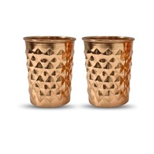 Set Of 2 100% Copper Drinking