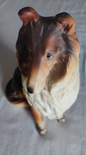 Vtg 1950s Collie Dog Seated