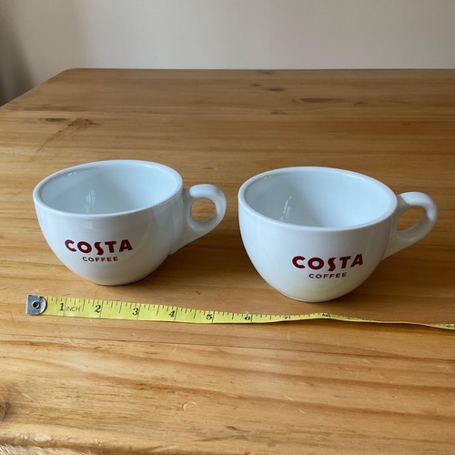 Two costa coffee logo cups - two,