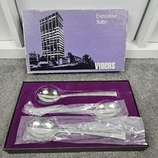 Viners Executive Suite Cutlery Soup Spoons X6 679/306 Boxed Excellent Condition 