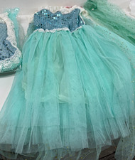 Job Lot bundle  7 x Girls Frozen Elsa Fancy Dress Party Cosplay Birthday Costume