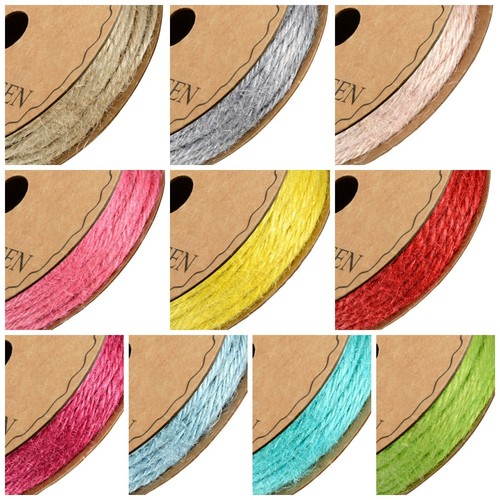 Natural hessian ribbon - natural,