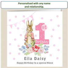 Personalised Peter Rabbit 1st