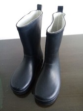 Boys Mad Wax Rubber Comfortable Stylish Wellington Boots Size 10 Euro 28