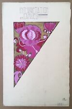 Original Gouache Drawing Art