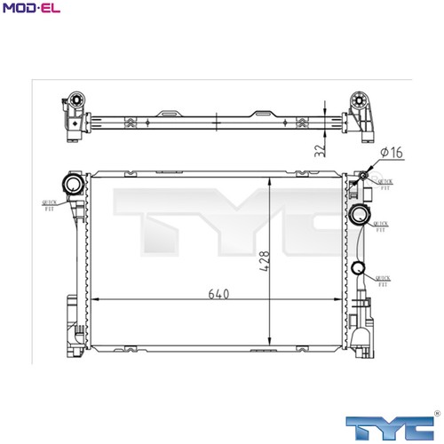Radiator engine cooling - engine,
