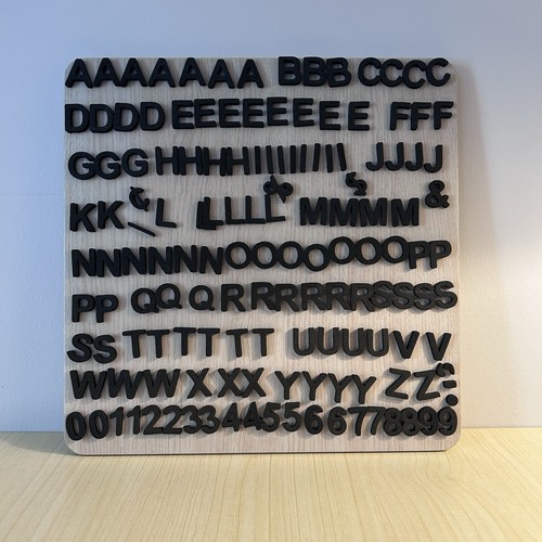 Magnetic letter board with - letter,