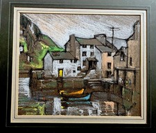 J Hilder ~ Modern British Artist ~ Polperro ~ Cornish Landscape - Cornwall
