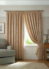 Pair of Curtains Latte Beige