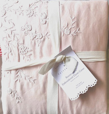 Pottery Barn Love Shack Rococo Bow DUVET QUEEN / FULL & 2 STANDARD SHAMS NWT