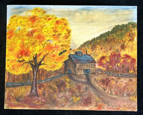 Vintage naive folk art - vintage,