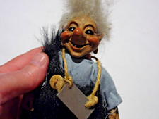 Bebe Norway vintage old lady troll,Paul Bonner,11cm tall