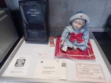 Porcelain Mini Doll "Amanda" 5"(14cm)(179) by Yolanda Bello, The Ashton-Drake