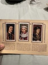 Kings and Queens of England 1066 - 1935 album with full set of Players cards