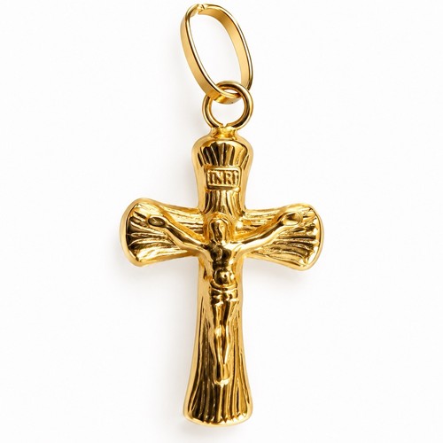 18k solid gold cross - solid, |