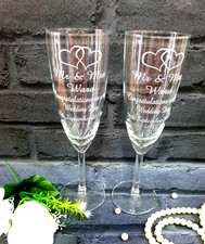 Personalised Champagne Glasses