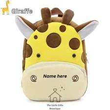 Embroidered Animal Backpack for Kids - Personalized Gift - Functional, Cute