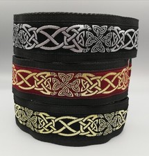 Silver Burgundy Gold Celtic 2"