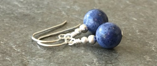 Denim blue sodalite gemstone - denim,