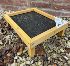 Wooden Ground Tray Bird Seed Feeder