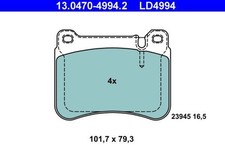 Disc ceramic brake pad - pad, set