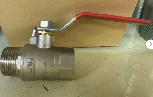 Bsp ball valve long - valve, handle