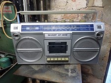 SHARP GF-4646E STEREO  Radio TAPE RECORDER  Cassette Boombox Ghetto Blaster