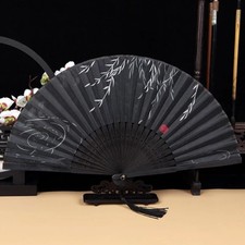 Vintage bamboo folding hand - vintage,