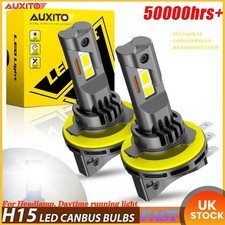 2x H15 Led DRL Headlight High