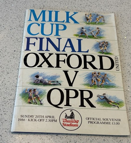 1986 milk cup final programme - 1986,