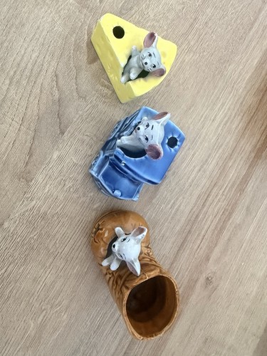 Vintage ceramic mouse ornament - vintage,