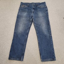 Farah Jeans Mens Size 38 W 30 L Blue Dark Wash Straight Leg Regular Fit
